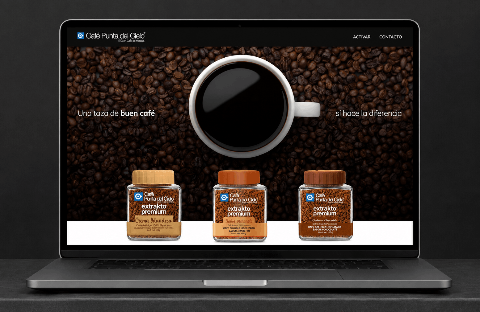 Café Punta del Cielo - Landing