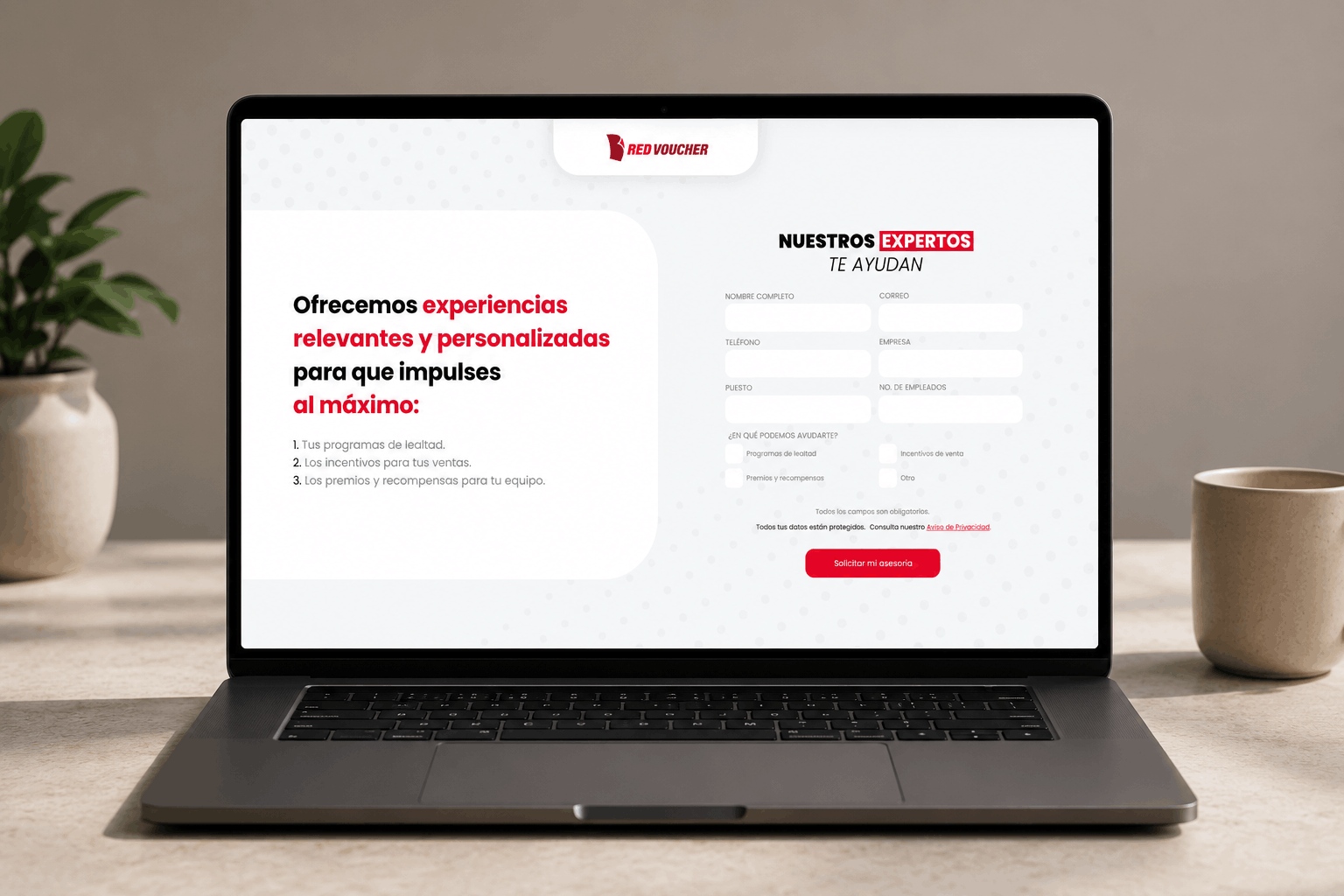 Red Voucher - Landing - Marketing v1