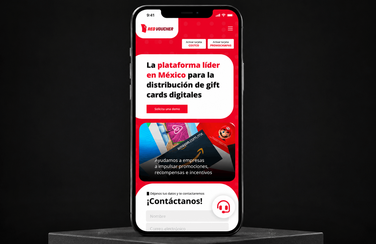 Red Voucher - Site - Mobile